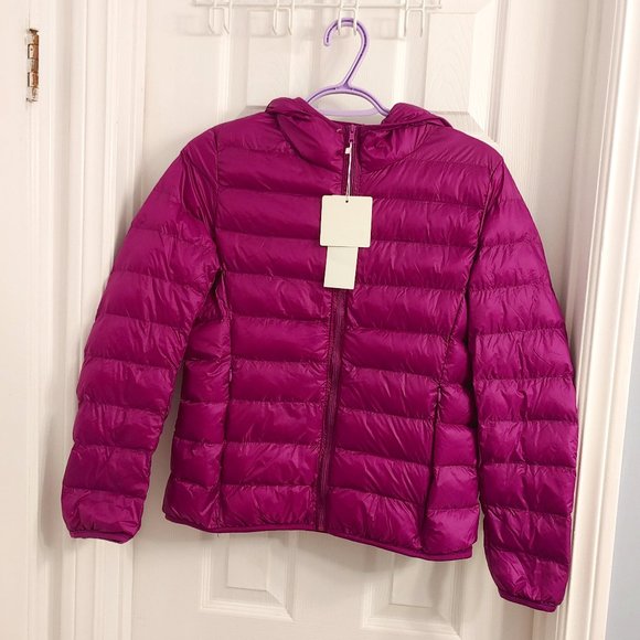 None Jackets & Blazers - Purple Packable Puffer